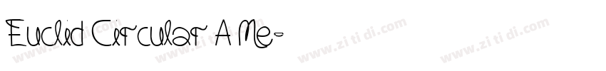 Euclid Circular A Me字体转换
